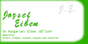 jozsef eiben business card